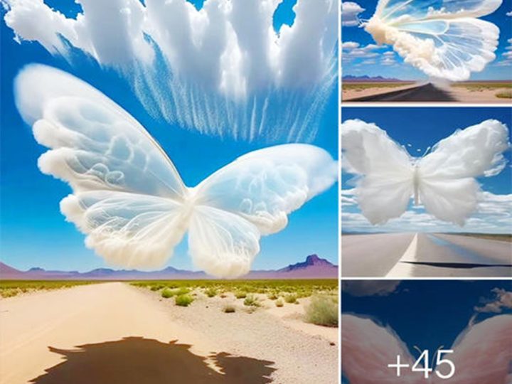 Ethereal Elegance: Massive Clouds Give Birth to Gigantic Butterflies